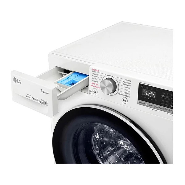 ماشین لباسشویی ال جی 9 کیلویی R5 سفید F4R5VYP0W