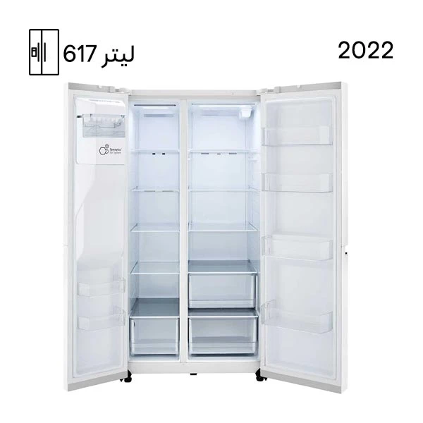 یخچال ساید ال جی مدل J287 (دورنگ سفید و سیلور)